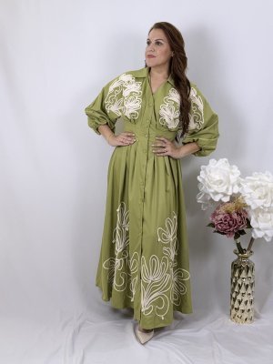 Midnight Botanical Dress — view 1
